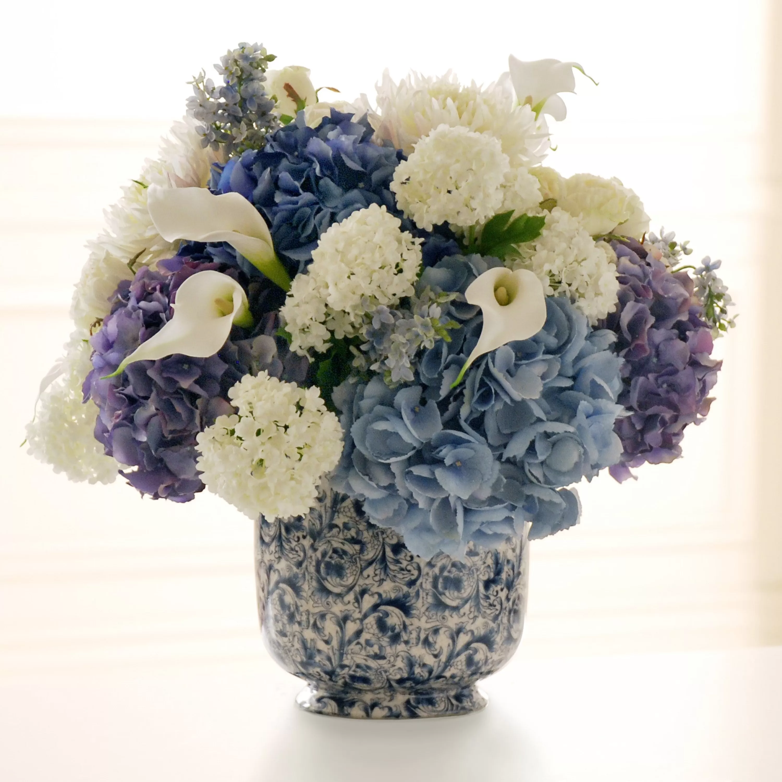 Cheap MIXED FLORAL IN CHINOISERIE POT 22" Tabletop | Highland Park