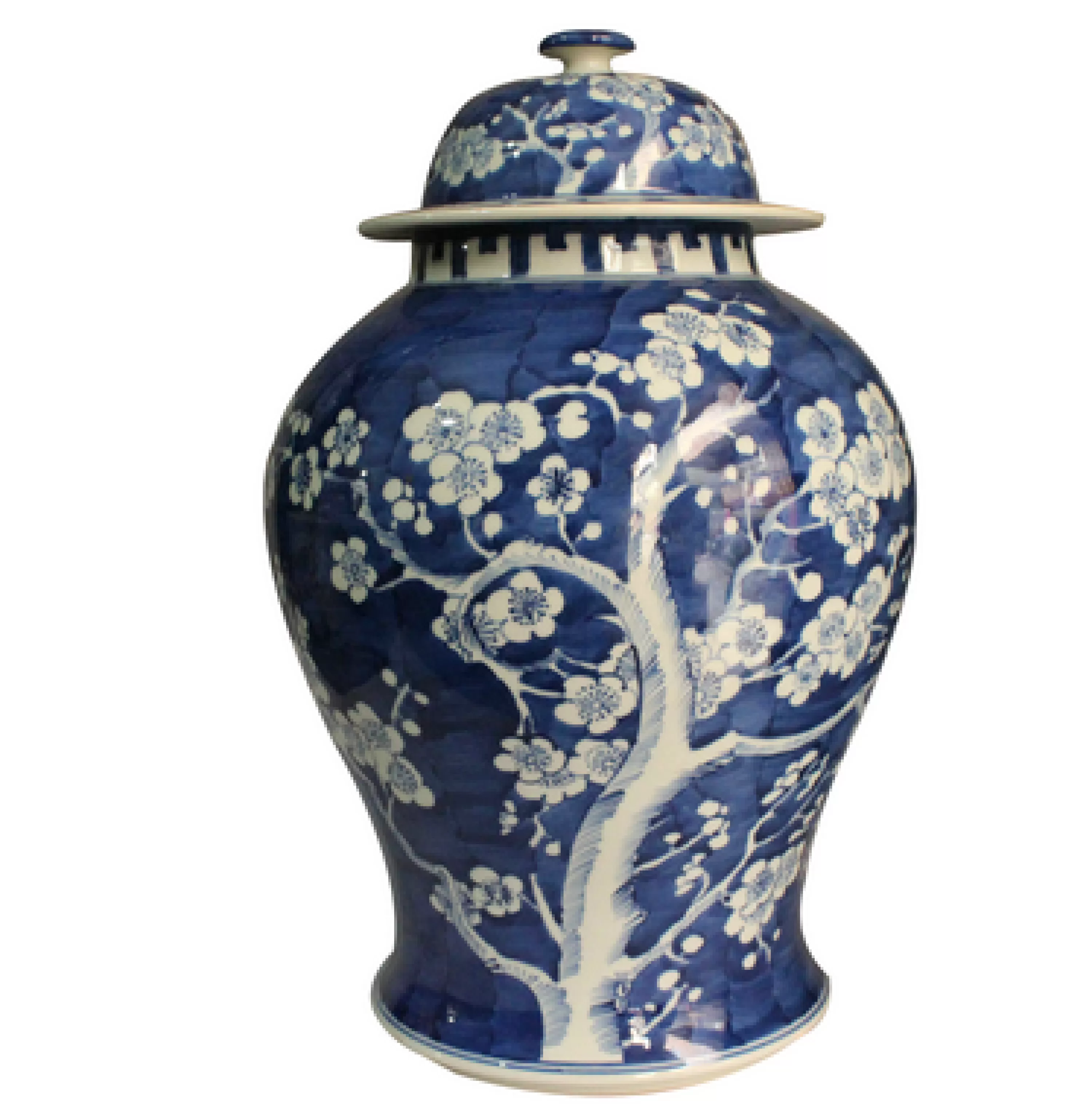 Store PLUM BLOSSOM GINGER JAR 18" Decorative Vases | Highland Park